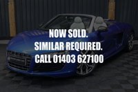USED 2011 11 AUDI R8 5.2 SPYDER V10 QUATTRO 2d 519 BHP STUNNING MANUAL V10, CARBON INTERIOR, B&O, 12 MONTH WARRANTY