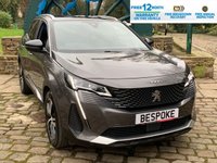 USED 2021 71 PEUGEOT 3008 1.5 BLUEHDI S/S GT 5d 129 BHP 2021/71 reg PEUGEOT 3008 GT 1.5 BLUE-HDi SUV 5DR - 1/2 LIST PRICE WHEN WAS NEW - 1 FORMER KEEPER - 1/2 LEATHER INTERIOR - DIAMOND CUT ALLOY WHEELS - FREE 12 MONTHS WARRANTY / BREAKDOWN ASSISTANCE INCLUDED