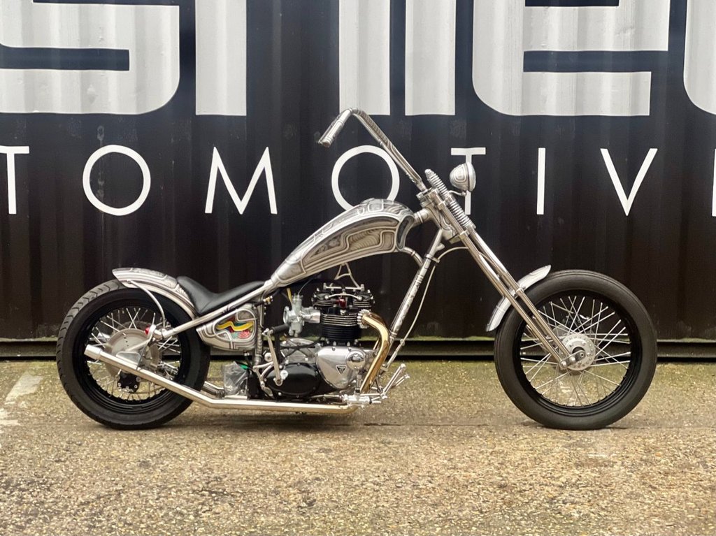 USED 1980 TRIUMPH T 120 // Custom Hard Tail Chopper // 744cc // px swap 