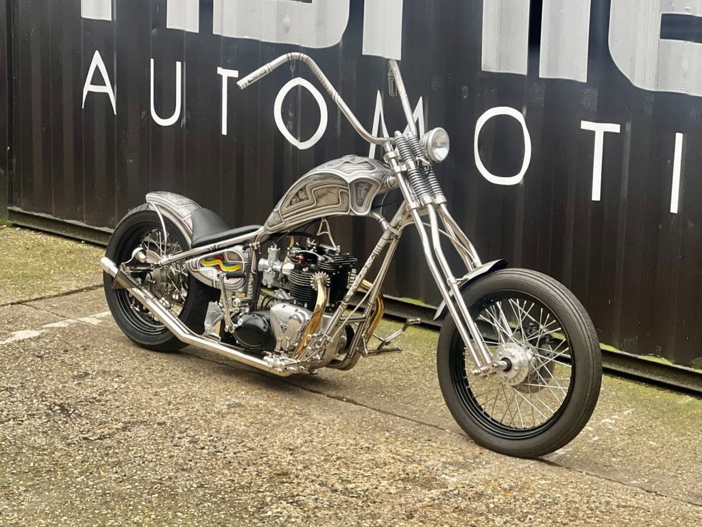 USED 1980 TRIUMPH T 120 // Custom Hard Tail Chopper // 744cc // px swap 
