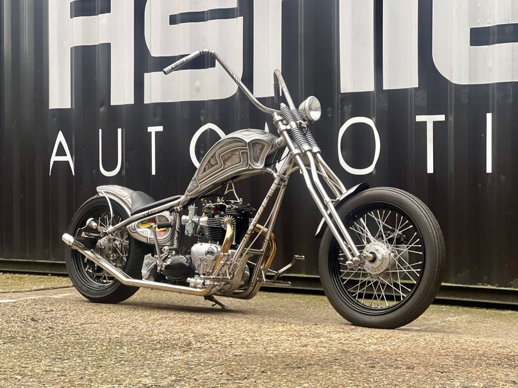 USED 1980 TRIUMPH T 120 // Custom Hard Tail Chopper // 744cc // px swap 
