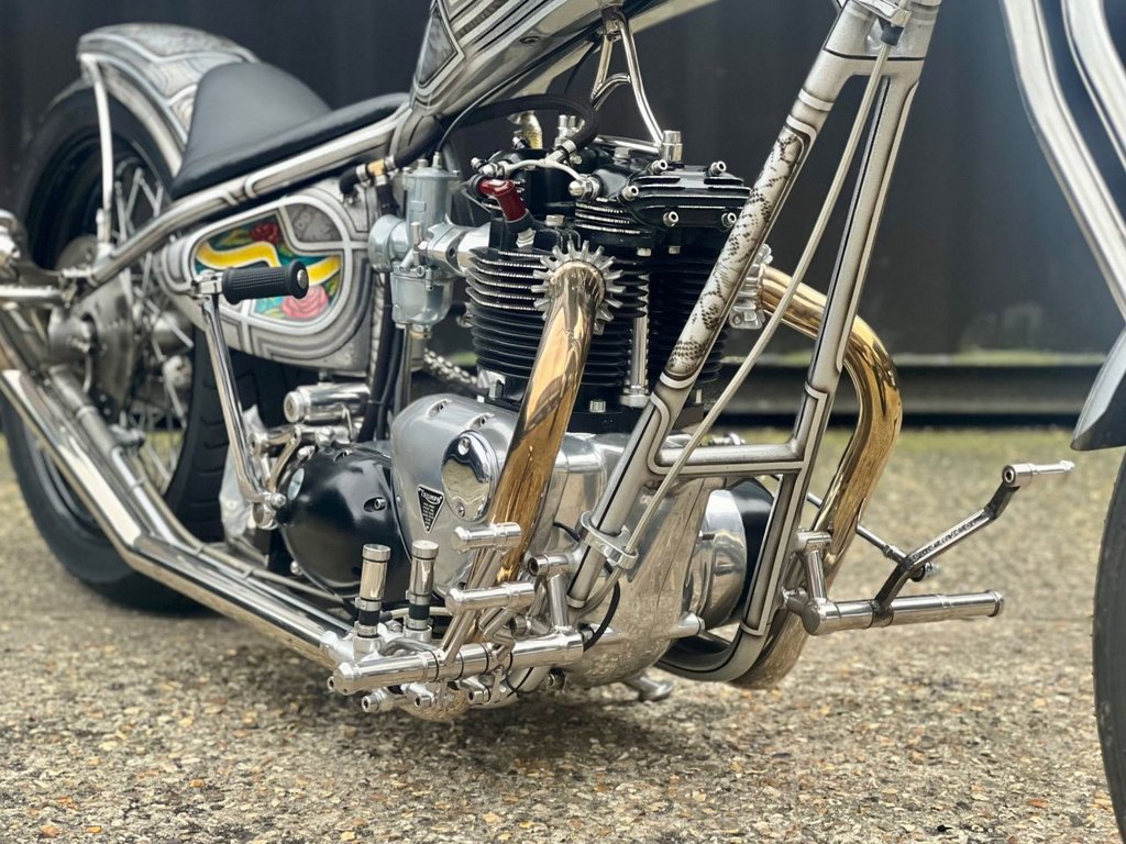 USED 1980 TRIUMPH T 120 // Custom Hard Tail Chopper // 744cc // px swap 