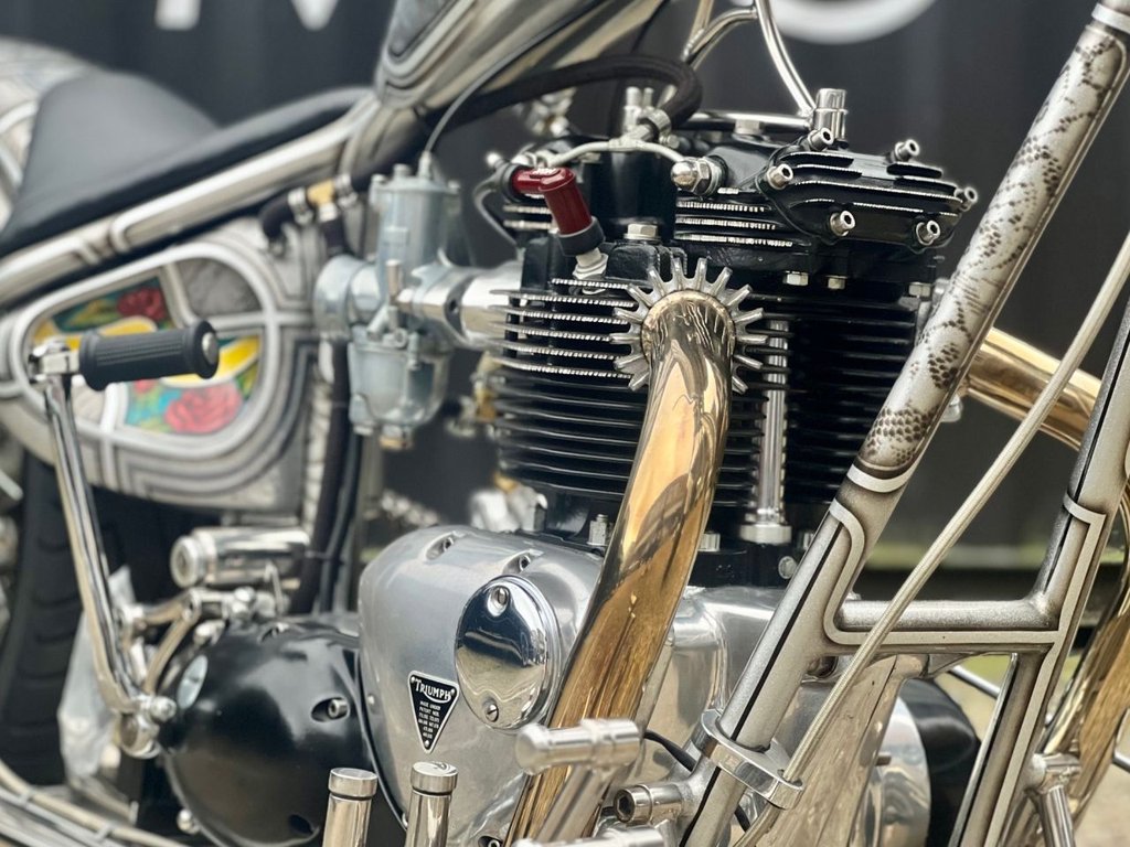 USED 1980 TRIUMPH T 120 // Custom Hard Tail Chopper // 744cc // px swap 