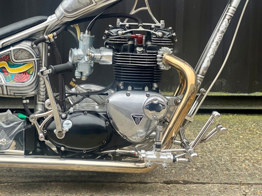 USED 1980 TRIUMPH T 120 // Custom Hard Tail Chopper // 744cc // px swap 