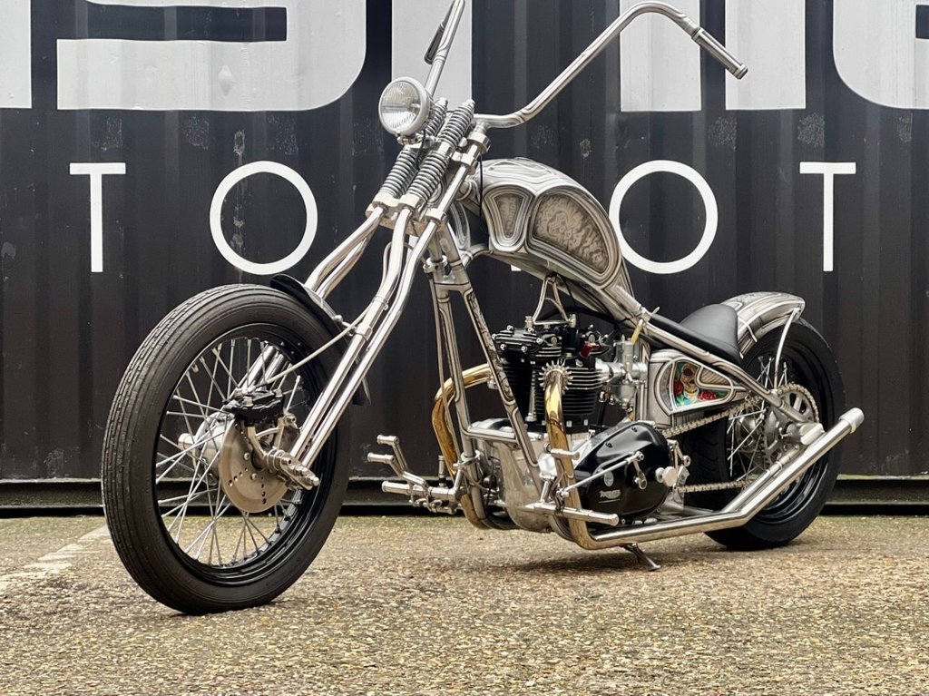 USED 1980 TRIUMPH T 120 // Custom Hard Tail Chopper // 744cc // px swap 