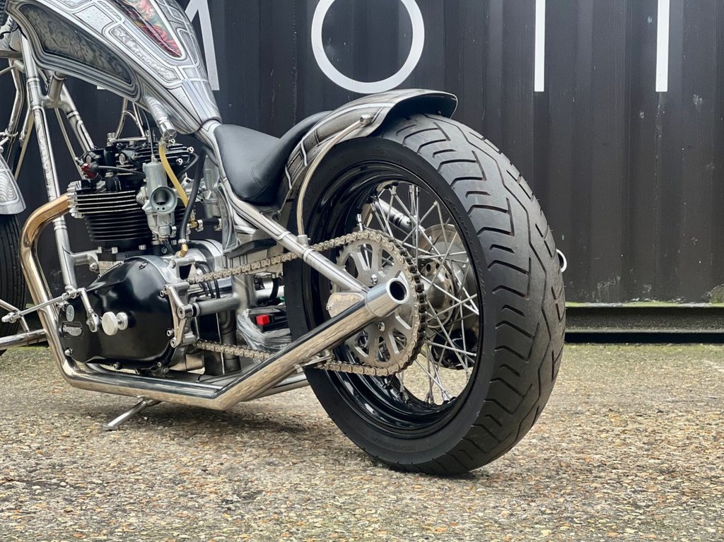 USED 1980 TRIUMPH T 120 // Custom Hard Tail Chopper // 744cc // px swap 