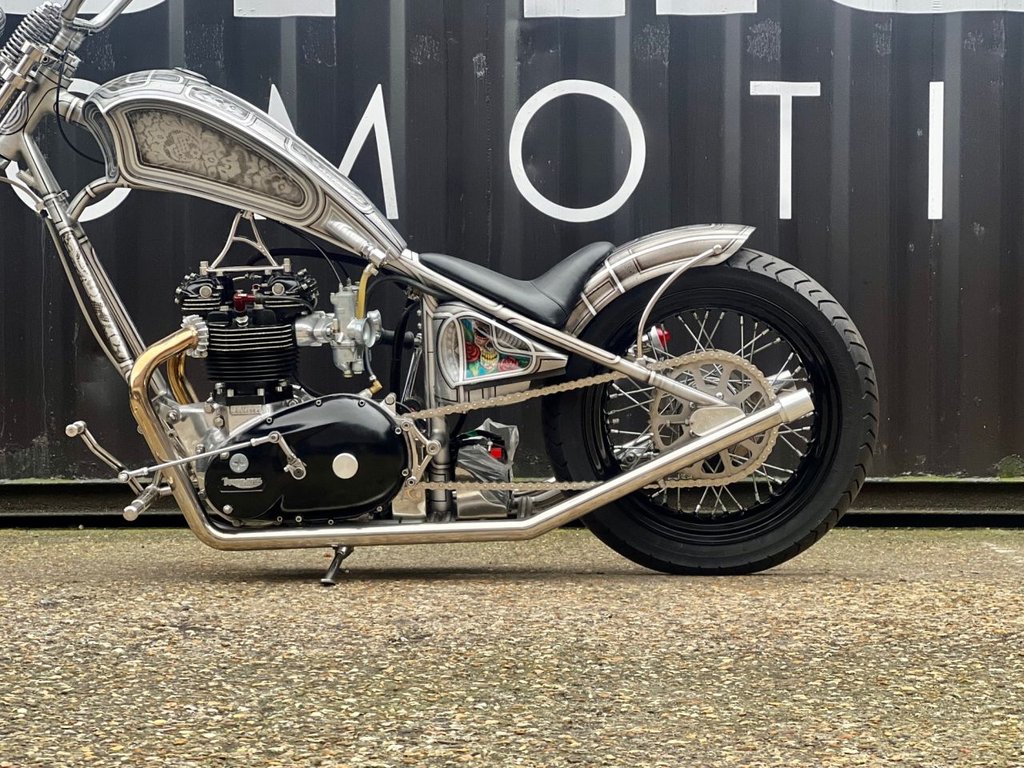 USED 1980 TRIUMPH T 120 // Custom Hard Tail Chopper // 744cc // px swap 