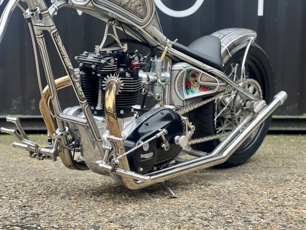 USED 1980 TRIUMPH T 120 // Custom Hard Tail Chopper // 744cc // px swap 