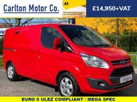 USED 2018 18 FORD TRANSIT CUSTOM 2.0 290 LIMITED LR P/V 129 BHP L1 H1 SWB LOW ROOF TWIN SIDE DOORS