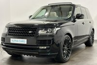 USED 2015 15 LAND ROVER RANGE ROVER 3.0 TDV6 AUTOBIOGRAPHY 5d 255 BHP 1 Owner, Complete Service Record, Cam Belts Changed , Santorini Black, Cream Leather, Panoramic Electric Roof,