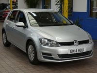 USED 2014 14 VOLKSWAGEN GOLF 1.6 S TDI BLUEMOTION TECHNOLOGY 5d 103 BHP &pound;0 ROAD TAX NICE TIDY EXAMPLE EXCELLENT SERVICE HISTORY 11 SERVICES TO 163K MILES CAMBELT AND WATERPUMP REPLACED 2020