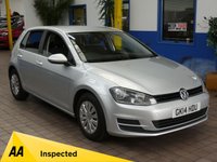 USED 2014 14 VOLKSWAGEN GOLF 1.6 S TDI BLUEMOTION TECHNOLOGY 5d 103 BHP &pound;0 ROAD TAX NICE TIDY EXAMPLE EXCELLENT SERVICE HISTORY 11 SERVICES TO 163K MILES CAMBELT AND WATERPUMP REPLACED 2020