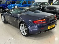 USED 2009 09 ASTON MARTIN VANTAGE 4.7 V8 ROADSTER 2d 420 BHP AMAZING DEALER HISTORY - BLUE & BEIGE CONTRAST INTERIOR!