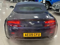 USED 2009 09 ASTON MARTIN VANTAGE 4.7 V8 ROADSTER 2d 420 BHP AMAZING DEALER HISTORY - BLUE & BEIGE CONTRAST INTERIOR!