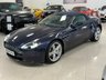 USED 2009 09 ASTON MARTIN VANTAGE 4.7 V8 ROADSTER 2d 420 BHP AMAZING DEALER HISTORY - BLUE & BEIGE CONTRAST INTERIOR!