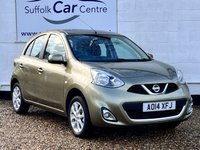 USED 2014 14 NISSAN MICRA 1.2 ACENTA 5d 79 BHP www.suffolkcarcentre.co.uk - Located at Lowestoft