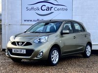 USED 2014 14 NISSAN MICRA 1.2 ACENTA 5d 79 BHP www.suffolkcarcentre.co.uk - Located at Lowestoft