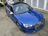 USED 2016 16 AUDI A3 2.0 S3 SPORTBACK QUATTRO NAV 5d 296 BHP Finished in SEPANG BLUE pearl with contrasting Ebony full heated SPORTS LEATHER seats. This 4x4 S3 has an advanced 2.0 turbocharged petrol engine pumping out 300 BHP, blistering performance with arguably the highest quality interior in its class. Features include Sat Nav, PAN ROOF, Full Heated Leather, DAB, Bang and Olufsen Speakers, B/tooth, LED run lights, Park Senors and Cruise. Dealer serviced at 13700 miles, 26057 miles, 41973 miles, 47104 miles, 55183 miles, 59959 miles and at 68410 miles