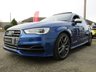 USED 2016 16 AUDI A3 2.0 S3 SPORTBACK QUATTRO NAV 5d 296 BHP Finished in SEPANG BLUE pearl with contrasting Ebony full heated SPORTS LEATHER seats. This 4x4 S3 has an advanced 2.0 turbocharged petrol engine pumping out 300 BHP, blistering performance with arguably the highest quality interior in its class. Features include Sat Nav, PAN ROOF, Full Heated Leather, DAB, Bang and Olufsen Speakers, B/tooth, LED run lights, Park Senors and Cruise. Dealer serviced at 13700 miles, 26057 miles, 41973 miles, 47104 miles, 55183 miles, 59959 miles and at 68410 miles