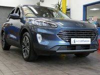 USED 2020 70 FORD KUGA 1.5 TITANIUM ECOBLUE 5d 119 BHP GENUINE LOW MILEAGE SAT NAV PARKING SENSORS CRUISE CONTROL PART LEATHER INTERIOR 1 OWNER EXCELLENT SERVICE HISTORY 6 MONTHS GOLD WARRANTY