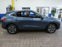 USED 2020 70 FORD KUGA 1.5 TITANIUM ECOBLUE 5d 119 BHP GENUINE LOW MILEAGE SAT NAV PARKING SENSORS CRUISE CONTROL PART LEATHER INTERIOR 1 OWNER EXCELLENT SERVICE HISTORY 6 MONTHS GOLD WARRANTY