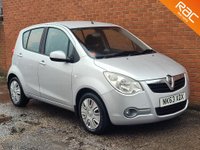 USED 2013 63 VAUXHALL AGILA 1.0 S AC ECOFLEX 5d 67 BHP 