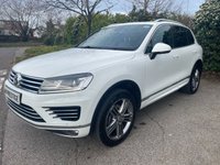 USED 2016 66 VOLKSWAGEN TOUAREG 3.0 V6 R-LINE TDI BLUEMOTION TECHNOLOGY 5d 262 BHP ONE PRE-FULL VW HISTORY-TOW BAR