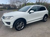 USED 2016 66 VOLKSWAGEN TOUAREG 3.0 V6 R-LINE TDI BLUEMOTION TECHNOLOGY 5d 262 BHP ONE PRE-FULL VW HISTORY-TOW BAR