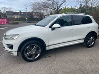 USED 2016 66 VOLKSWAGEN TOUAREG 3.0 V6 R-LINE TDI BLUEMOTION TECHNOLOGY 5d 262 BHP ONE PRE-FULL VW HISTORY-TOW BAR
