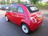 USED 2013 13 FIAT 500C 1.2 CONVERTIBLE COLOUR THERAPY 3d 69 BHP Convertible, Only &pound;35 Road Tax! Just Serviced, NEW MOT, Great fuel economy!