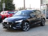USED 2021 21 SEAT LEON 1.4 FR SPORT DSG 5d 202 BHP Finished in MIDNIGHT BLACK with DARK GREY PART LEATHER SPORTS TRIM. This Leon is a great all-rounder. It is great to drive, well equipped and roomy in the back, The 1.4 HYBRID 202 BHP gives great economy and performance. It is one of the very best sporty looking family cars. Features include Virtual Dash, Nav, DAB, B/Tooth, Heated Seats, Power Folding Mirrors, Auto Parking, Apple Play, Alloys and much more. Dealer serviced at 15460 miles, 30333 miles and at 38142 miles on arrival.