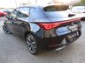 USED 2021 21 SEAT LEON 1.4 FR SPORT DSG 5d 202 BHP Finished in MIDNIGHT BLACK with DARK GREY PART LEATHER SPORTS TRIM. This Leon is a great all-rounder. It is great to drive, well equipped and roomy in the back, The 1.4 HYBRID 202 BHP gives great economy and performance. It is one of the very best sporty looking family cars. Features include Virtual Dash, Nav, DAB, B/Tooth, Heated Seats, Power Folding Mirrors, Auto Parking, Apple Play, Alloys and much more. Dealer serviced at 15460 miles, 30333 miles and at 38142 miles on arrival.