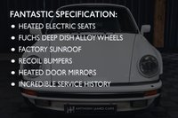USED 1987 D PORSCHE 911 TURBO 3.3  BEAUTIFUL EXAMPE OF THIS ICONIC CAR WITH INCREDIBLE SPEC - SUNROOF - FUCHS WHEELS - HEATED AND ELECTRIC ADJUSTMENT SPORTS SEATS - HUGE HISTORY - STUNNING CONDITION - 12 MONTH WARRANTY