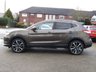 USED 2014 14 NISSAN QASHQAI 1.5 DCI TEKNA 5d 108 BHP Finished in BRONZE METALLIC with contrasting EBONY BLACK HEATED SEATS. The Qashqai is one of the best selling SUV's around at the moment. This Top of the range edition is comfy, easy to drive and has enough space for 5 adults. Features include, Full heated leather, Sat Nav, Pan Roof, 360 Reverse Cameras, DAB, B/Tooth and more. Dealer serviced at 2667 miles, 6108 miles, 10549 miles, 18473 miles, 23886 miles, 42807 miles, 45746 miles, 57258 miles (Inc Cam Belt), 67431 miles and at 73131 miles.