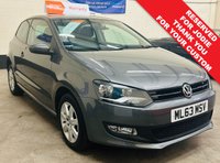 USED 2013 63 VOLKSWAGEN POLO 1.4 MATCH EDITION DSG AUTOMATIC 3 DOOR 83 BHP AUTOMATIC