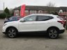 USED 2017 67 NISSAN QASHQAI 1.5 N-CONNECTA DCI 5d 108 BHP Finished in PEARL WHITE METALLIC with contrasting DARK GREY CLOTH SEATS. The Qashqai is one of the best selling SUV's around at the moment. This Top of the range edition is comfy, easy to drive and has enough space for 5 adults. Features include, Sat Nav, Pan Roof, Electric Seats, 360 Cameras, B/Tooth, 18" Alloys and much more. Serviced at 9706 miles, 28547 miles and on arrival at 46102 miles.
