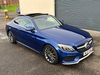 USED 2017 17 MERCEDES-BENZ C-CLASS 2.1 C 220 D AMG LINE PREMIUM 2d AUTO 168 BHP SAT NAV AND FULL LEATHER
