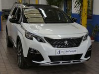 USED 2019 19 PEUGEOT 5008 1.6 PURETECH S/S GT LINE PREMIUM 5d 179 BHP 7 SEATS SAT NAV PANORAMIC SUNROOF REAR VIEW CAMERA PART LEATHER HEATED SEATS GENUINE LOW MILES