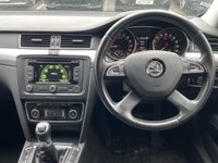 USED 2014 14 SKODA SUPERB 1.6 SE BUSINESS GREENLINE III TDI CR 5d 103 BHP CAMBELT DONE, SAT NV, CRUISE CONTRL