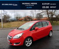 USED 2016 16 VAUXHALL MERIVA 1.4 TECH LINE 2016,Bluetooth,Air Con,Park Sensors,Heated Seats,F.S.H,ULEZ OK 