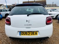 USED 2013 63 CITROEN DS3 1.6 E-HDI DSTYLE PLUS 3d 90 BHP Stunning looking DS3 in White with Whisper Purple Roof