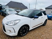 USED 2013 63 CITROEN DS3 1.6 E-HDI DSTYLE PLUS 3d 90 BHP Stunning looking DS3 in White with Whisper Purple Roof