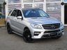 USED 2013 63 MERCEDES-BENZ M-CLASS 2.1 ML250 BLUETEC AMG SPORT 5d 204 BHP Finished in DIAMOND SILVER with HEATED LEATHER/ALCANTARA ELECTRIC SEATS. This ML is an upmarket SUV with a quality interior and plenty of space inside. This SUV has arguably the poshest feeling cabin in its class. Features include Pan Roof, Sat Nav, Full Heated Memory Leather, Electric boot, 21" Black Alloys, Parking Sensors, Running Boards and more. Dealer serviced at 12589 miles, 21763 miles, 35209 miles, 46028 miles, 57271 miles, 68059 miles, 78059 miles, 93998 miles and at  100981 miles.