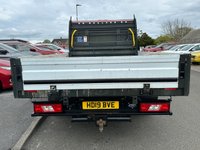 USED 2019 19 FORD TRANSIT 2.0 350 L4 DCB DCC DRW 129 BHP *** Twin Rear Wheels *** Flat Bed *** Drop Side *** Double Cab With Rear Storage *** 3 Seats *** Just Had A Full Service & MOT *** Central Locking *** Electric Windows ***