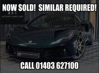 USED 2023 23 LOTUS EMIRA 3.5 V6 FIRST EDITION 2d 400 BHP 3.5 SUPERCHARGED WITH AUTO BOX AND SPORTS SUSPENSION.  AMAZING SPEC, FULL LOTUS HISTORY AVAILABLE WITH GREAT FINANCE DEALS AND PART EXCHANGE PACKAGES.  UK HOME DELIVERY