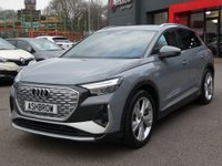 USED 2022 72 AUDI Q4 E-TRON 35 S LINE 5d Electric Auto 55kWh 170 BHP 1 OWNER FROM NEW, BALANCE OF MANUFACTURER'S WARRANTY, FINISHED IN PEBBLE GREY, &pound;2395 OF OPTIONAL EXTRAS, UPGRADE COMFORT & SOUND PACKAGE INCLUDING REVERSING CAMERA AUDI PARKING SYSTEM PLUS PARK ASSIST PLUS ADAPTIVE CRUISE CONTROL WITH SPEED LIMITER SONOS PREMIUM SOUND SYSTEM AND ASSISTACE PACK PLUS, UPGRADE S LINE TWIN LEATHER PACK, UPGRADE LEATHER FLAT TOP & BOTTOM MULTIFUNCTION SPORT STEERING WHEEL WITH SHIFT PADDLES