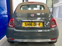 USED 2016 16 FIAT 500C 1.2 ECO Lounge Convertible 2dr Petrol Manual Euro 6 (s/s) (69 bhp) Bluetooth,P.Sensors,&pound;20Tax