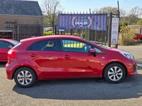USED 2015 64 KIA RIO 1.2 SR7 5d 83 BHP SERVICE HISTORY ( 6 STAMPS )  ULEZ COMPLIANT +   15 INCH ALLOYS +   REAR PARKING SENSORS +   AUTOMATIC WINDOW WIPERS +   CLIMATE CONTROL WITH AIRCON +  USB CONNECTION +  AUX CONNECTION +   BLUETOOTH CONNECTIVITY +  STEERING CONTROLS +