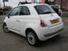 USED 2013 13 FIAT 500 1.2 LOUNGE 3d 69 BHP Finished in BOSSA NOVO WHITE with Red Cloth Trim.  Features include &pound;30 Road Tax, A/Con, Alloys, Sun Roof and much more. Serviced at 11366 miles, 20267 miles and at 98148 miles. MOT due 10/01/2025. PLEASE NOTE WE DO NOT ACCEPT FINANCE APPLICATIONS, CREDIT CARDS OR PART EXCHANGES AS PART OR FULL PAYMENT AGAINST THIS CAR.