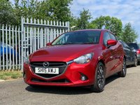 USED 2015 15 MAZDA 2 1.5 SPORTS LAUNCH EDITION 5d 89 BHP BLUETOOTH CONNECTION +  CRUISE CONTROL +  DAB RADIO +  TRACTION CONTROL +  STEERING ASSIST +  CD PLAYER +  AUX CONNECTIVITY +  USB CONNECTIVITY +  KEY LESS START +  SAT NAVIGATION +  REAR PARKING SENSORS +  PRIVACY GLASS +  16 INCH ALLOY WHEELS